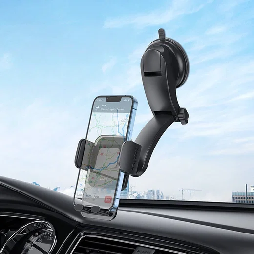 Hoco CA118 Universele Telefoonhouder Auto Raam/Dashboard Zwart afbeelding 2