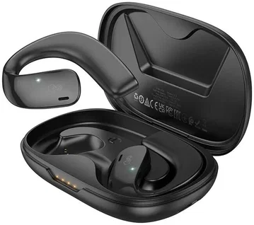 HOCO Draadloze Oordopjes Bluetooth 5.3 Oorhaak 12 Uur Batterij Zwart