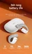 HOCO Draadloze Oordopjes Bluetooth 5.3 Oorhaak 12 uur Batterij Wit afbeelding 4