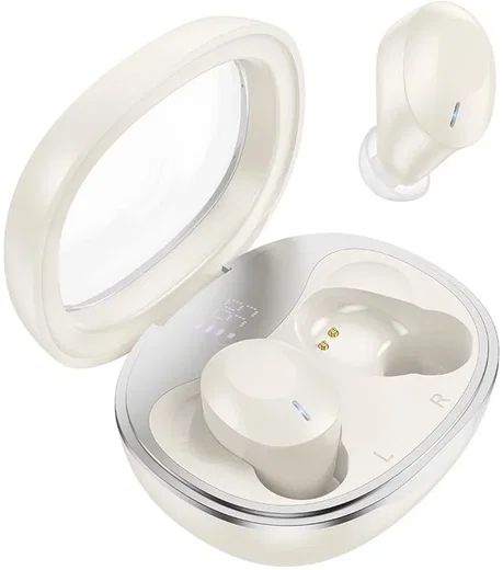 Hoco EQ3 Draadloze Oortjes Smart True Wireless Bluetooth Headset Beige afbeelding 1