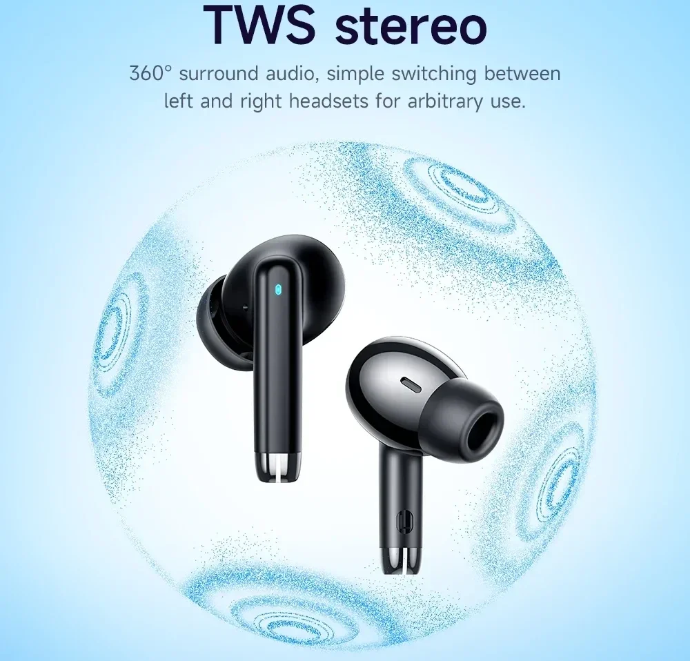 Hoco EQ2 True Wireless Headset Bluetooth 5.3 Draadloze Oortjes Zwart afbeelding 4
