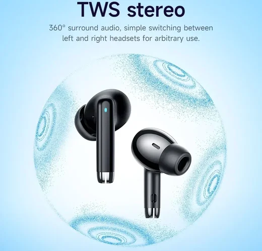 Hoco EQ2 True Wireless Headset Bluetooth 5.3 Draadloze Oortjes Zwart afbeelding 4