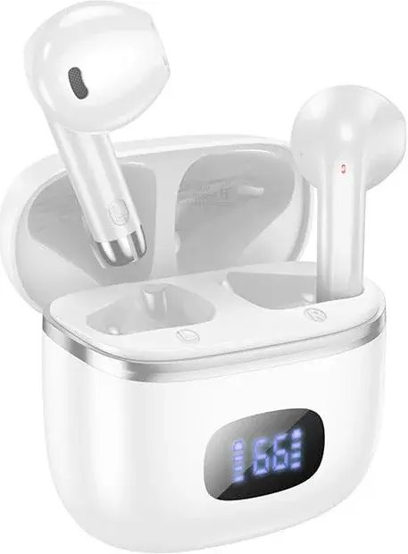 Hoco EQ1 True Wireless Headset Bluetooth 5.3 Draadloze Oortjes Wit afbeelding 1