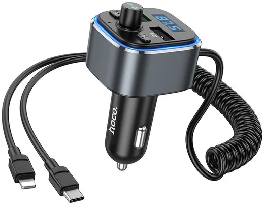 Hoco Bluetooth 5.0 Muziek Transmitter en Autolader + Universele Kabel afbeelding 1