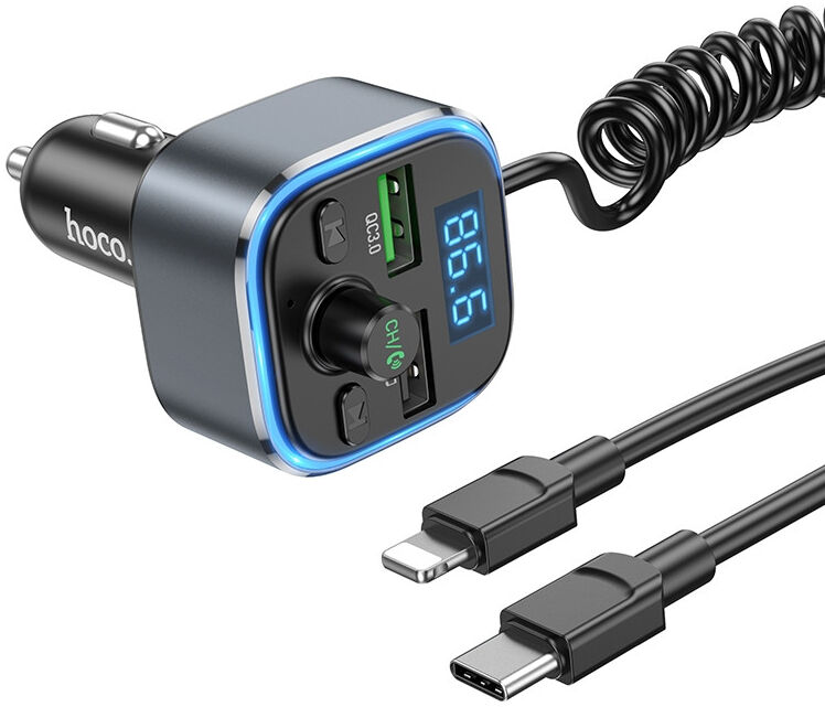 Hoco Bluetooth 5.0 Muziek Transmitter en Autolader + Universele Kabel afbeelding 2