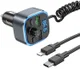 Hoco Bluetooth 5.0 Muziek Transmitter en Autolader + Universele Kabel afbeelding 2