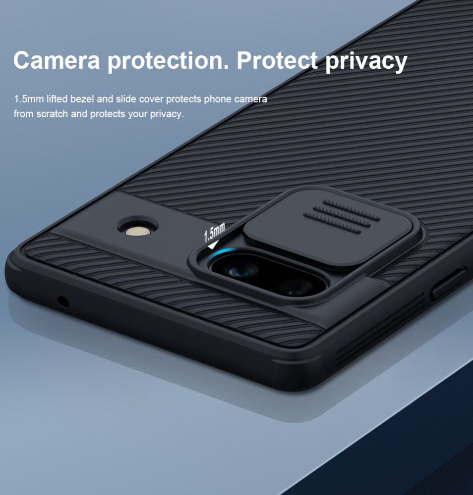 Nillkin CamShield Google Pixel 7a Hoesje met Camera Slider Blauw afbeelding 4