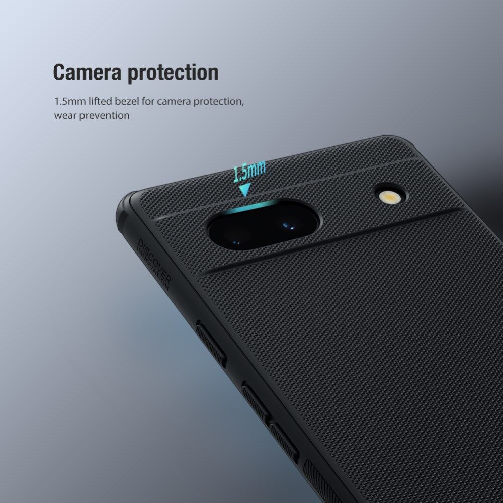 Nillkin Super Frosted Shield Google Pixel 7a Hoesje Back Cover Zwart afbeelding 6