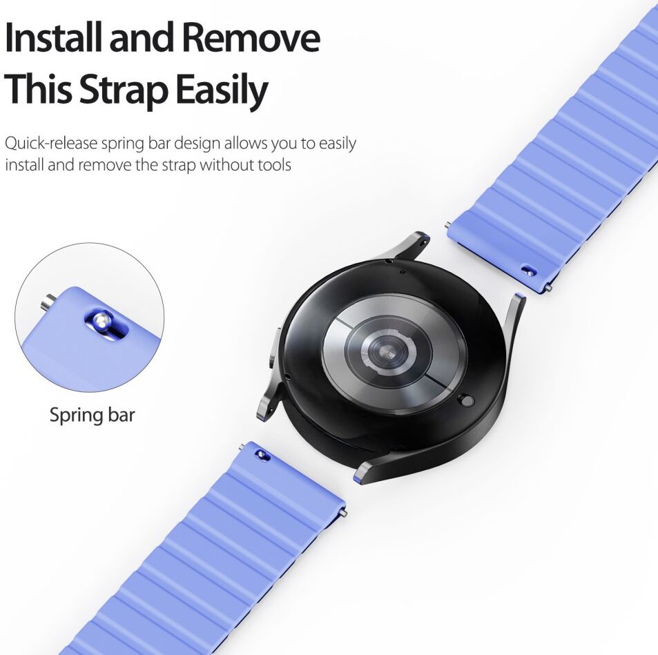 Dux Ducis LD Strap - Universeel Smartwatch Bandje 22MM - Blauw afbeelding 9