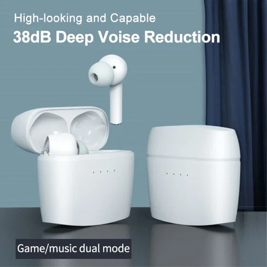 Essager J8 TWS Headset ANC/ENC Draadloze Bluetooth Oordopjes Wit afbeelding 2