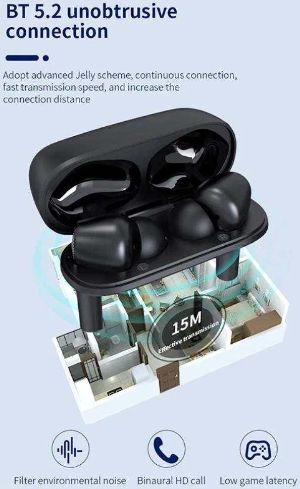 Essager J8 TWS Headset ANC/ENC Draadloze Bluetooth Oordopjes Wit afbeelding 4