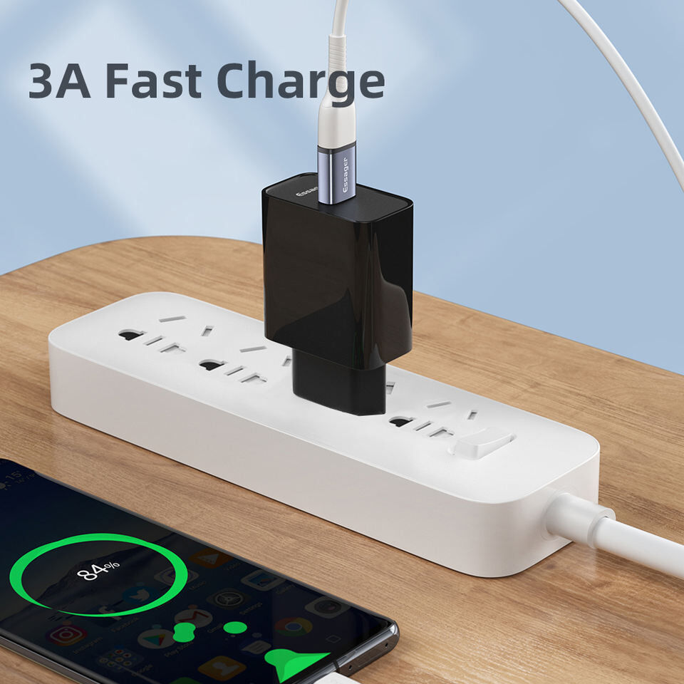 Essager 3A USB-C naar USB 3.0 Converter/Adapter met Koord Grijs afbeelding 6