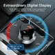 Essager 65W Fast Charge Autolader met Digitaal Display USB/USB-C Blauw afbeelding 5