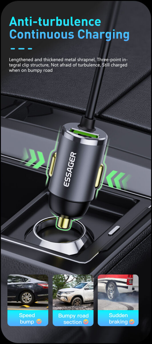 Essager 20W Fast Charge Autolader USB met Lightning Kabel 1.5M afbeelding 12