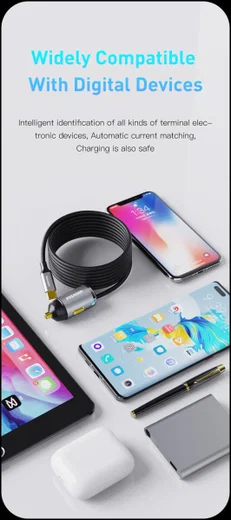 Essager 20W Fast Charge Autolader USB met Lightning Kabel 1.5M afbeelding 13