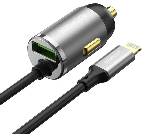 Essager 20W Fast Charge Autolader USB met Lightning Kabel 1.5M afbeelding 1