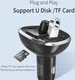 Essager Bluetooth 5.0 Muziek Transmitter met USB Autolader 12W Zwart afbeelding 6