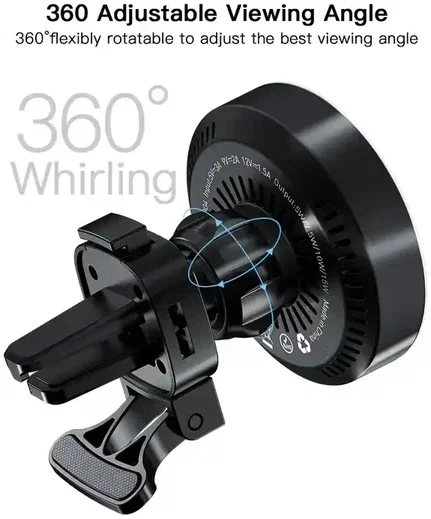 Essager Telefoonhouder Auto Dashboard met Draadloos Opladen 15W afbeelding 3