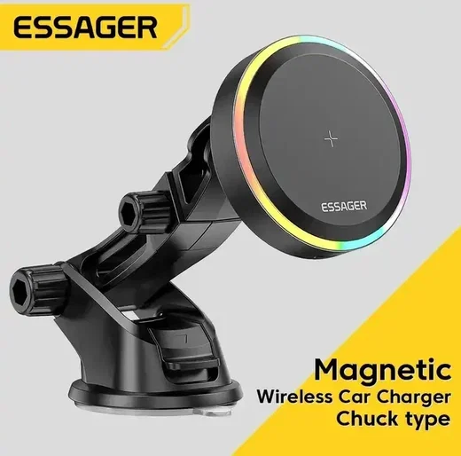 Essager Telefoonhouder Auto Dashboard met Draadloos Opladen 15W afbeelding 6