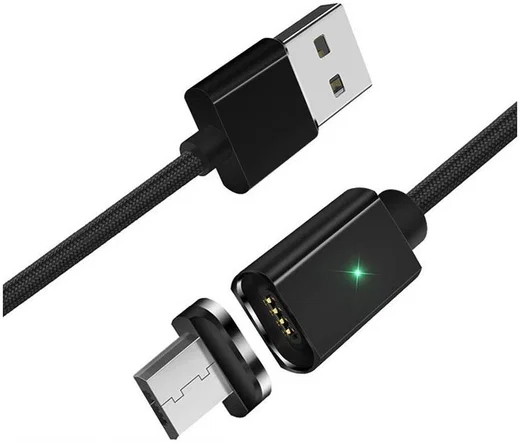 Essager 2.4A USB naar Micro-USB Fast Charge Oplaad Kabel 1M Zwart afbeelding 1