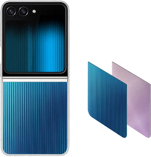 Origineel Samsung Galaxy Z Flip 5 Hoesje FlipSuit Case Transparant afbeelding 1