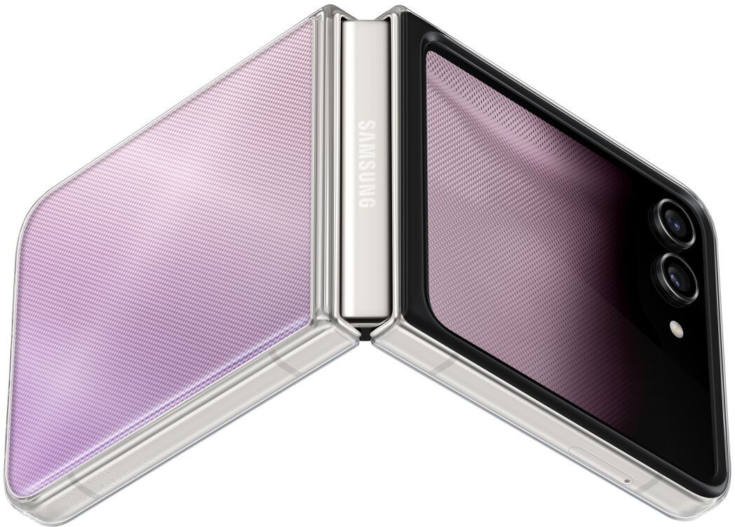 Origineel Samsung Galaxy Z Flip 5 Hoesje FlipSuit Case Transparant afbeelding 2