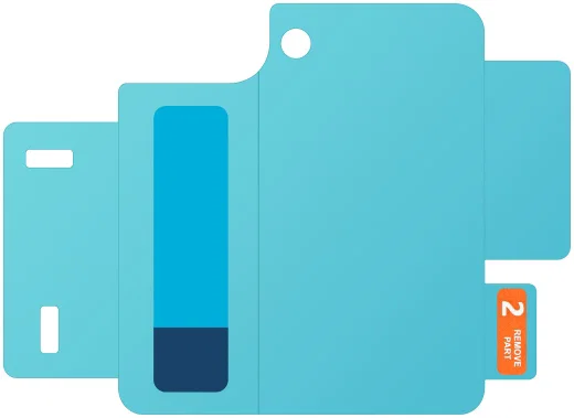 Originele Samsung Galaxy Z Flip 5 Screenprotector Display Folie 2-Pack afbeelding 3