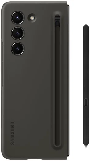 Origineel Samsung Galaxy Z Fold 5 Hoesje Slim S-Pen Case Graphite afbeelding 2