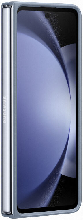 Origineel Samsung Galaxy Z Fold 5 Hoesje ECO-Leather Case Blue afbeelding 2