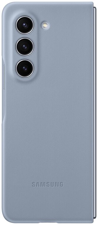 Origineel Samsung Galaxy Z Fold 5 Hoesje ECO-Leather Case Blue afbeelding 3