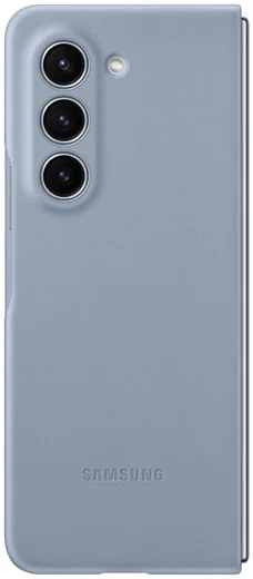 Origineel Samsung Galaxy Z Fold 5 Hoesje ECO-Leather Case Blue afbeelding 3
