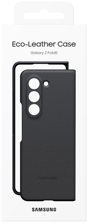 Origineel Samsung Galaxy Z Fold 5 Hoesje ECO-Leather Case Blue afbeelding 7