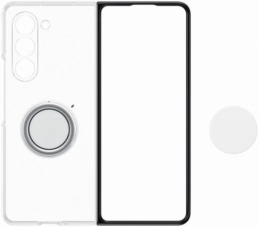 Origineel Samsung Galaxy Z Fold 5 Hoesje Clear Gadget Case Transparant afbeelding 6