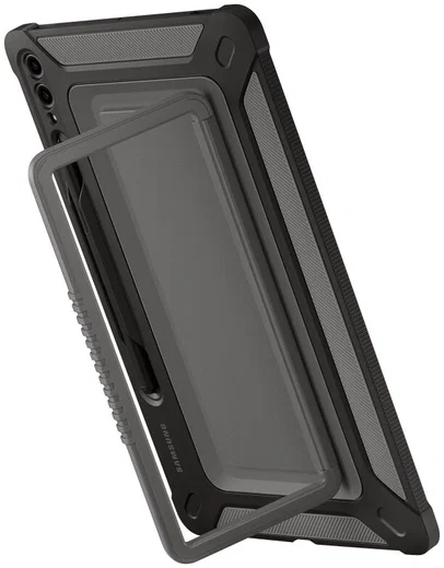 Originele Samsung Galaxy Tab S10+ / S9+ Hoes Outdoor Cover Zwart afbeelding 2