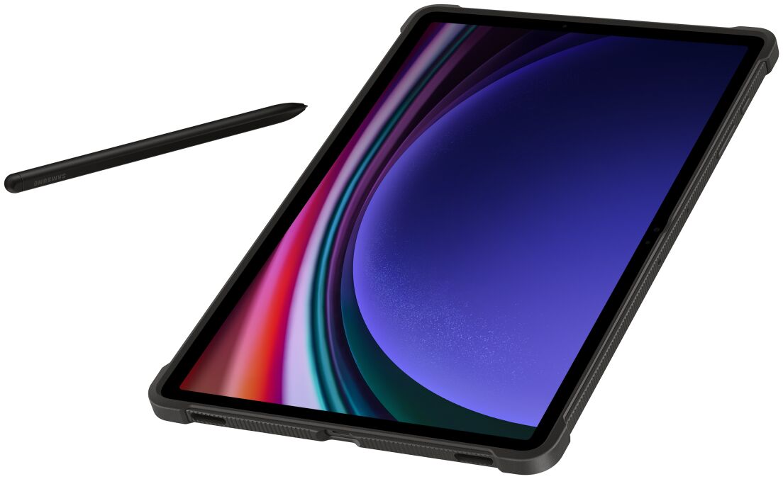 Originele Samsung Galaxy Tab S10+ / S9+ Hoes Outdoor Cover Zwart afbeelding 4