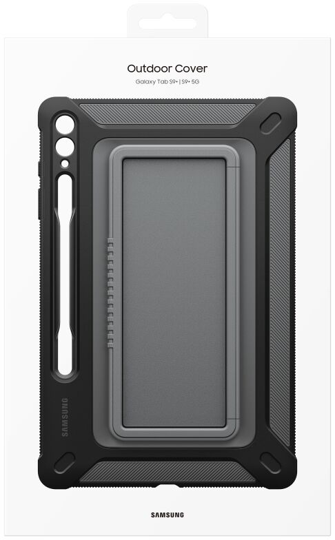Originele Samsung Galaxy Tab S10+ / S9+ Hoes Outdoor Cover Zwart afbeelding 9