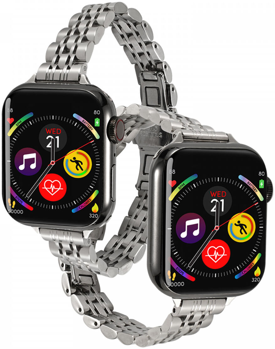 Apple Watch Bandje - 1-10/SE - 42/41/40/38MM - Roestvrij Staal - Zilver afbeelding 3