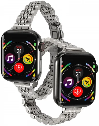 Apple Watch Bandje - 1-10/SE - 42/41/40/38MM - Roestvrij Staal - Zilver afbeelding 3
