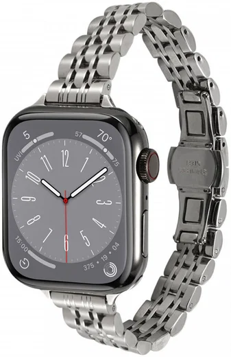 Apple Watch Bandje - 1-10/SE - 42/41/40/38MM - Roestvrij Staal - Zilver afbeelding 1