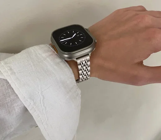 Apple Watch Bandje - 1-10/SE - 42/41/40/38MM - Roestvrij Staal - Zilver afbeelding 4