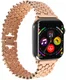 Apple Watch Bandje - 1-10/SE - 42MM/41MM/40MM/38MM - Honingraat - RVS - Roze afbeelding 6