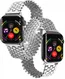Apple Watch Bandje - 1-10/SE - 42MM/41MM/40MM/38MM - Honingraat - RVS - Zilver afbeelding 2