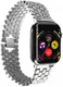 Apple Watch Bandje - 1-10/SE - 42MM/41MM/40MM/38MM - Honingraat - RVS - Zilver afbeelding 5