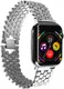 Apple Watch Bandje - 1-10/SE/Ultra - 49/46/45/44/42MM - Honingraat RVS -Zilver afbeelding 6
