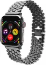 Apple Watch Bandje - 1-10/SE/Ultra - 49/46/45/44/42MM - Honingraat RVS - Zwart