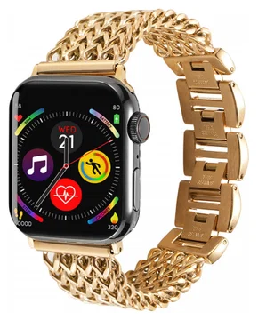 Apple Watch Bandje - 1-10/SE - 42MM/41MM/40MM/38MM - Gevlochten - Staal - Goud