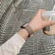 Apple Watch Bandje - 1-10/SE - 42MM/41MM/40MM/38MM - Gevlochten - Staal - Rose afbeelding 2