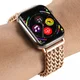 Apple Watch Bandje - 1-10/SE - 42MM/41MM/40MM/38MM - Gevlochten - Staal - Rose afbeelding 4