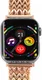 Apple Watch Bandje - 1-10/SE - 42MM/41MM/40MM/38MM - Gevlochten - Staal - Rose afbeelding 6