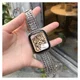 Apple Watch Bandje - 1-10/SE - 42MM/41MM/40MM/38MM - Gevlochten - Staal - Zilver afbeelding 5